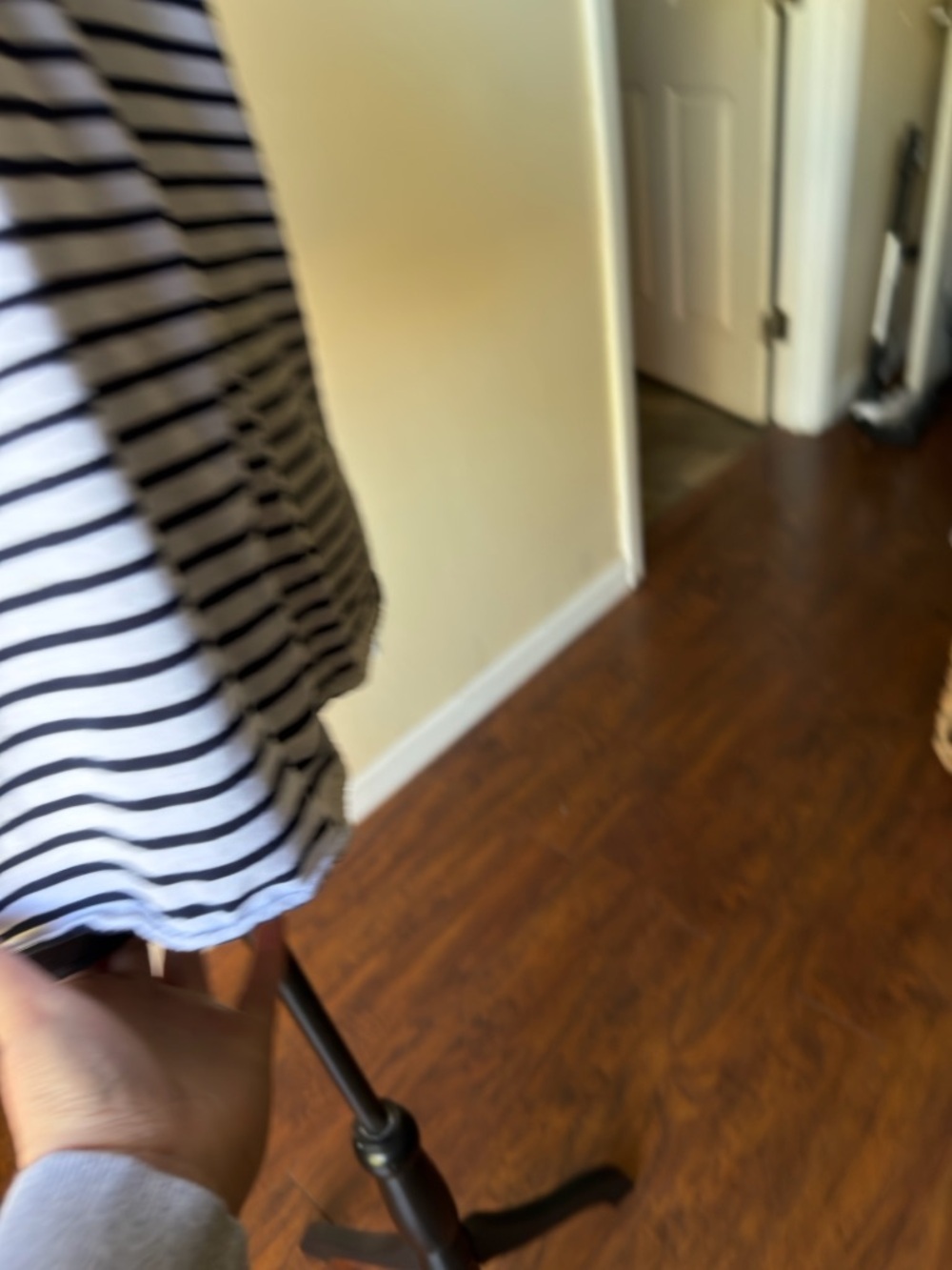 Frank & Eileen tee Patrick popover Henley small navy French stripe cotton womens - Picture 7 of 12